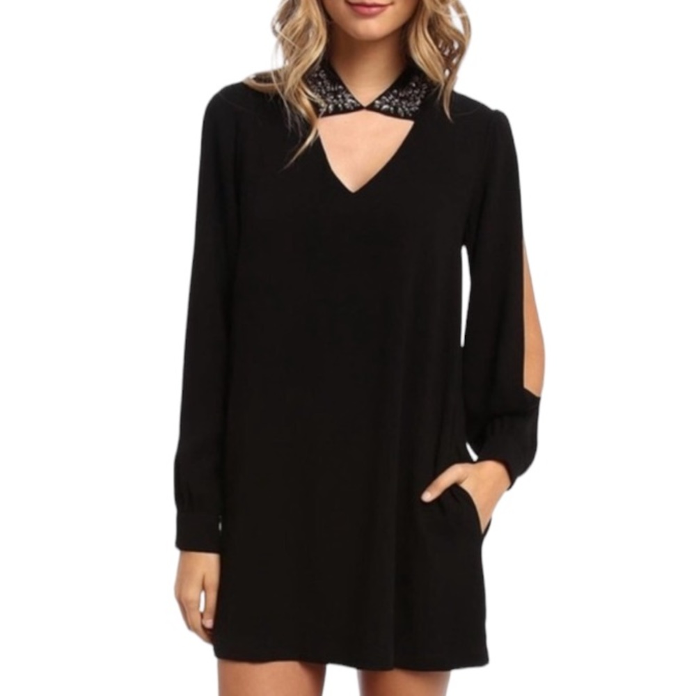 BCBG Max Azria Irena Black Mini Dress M